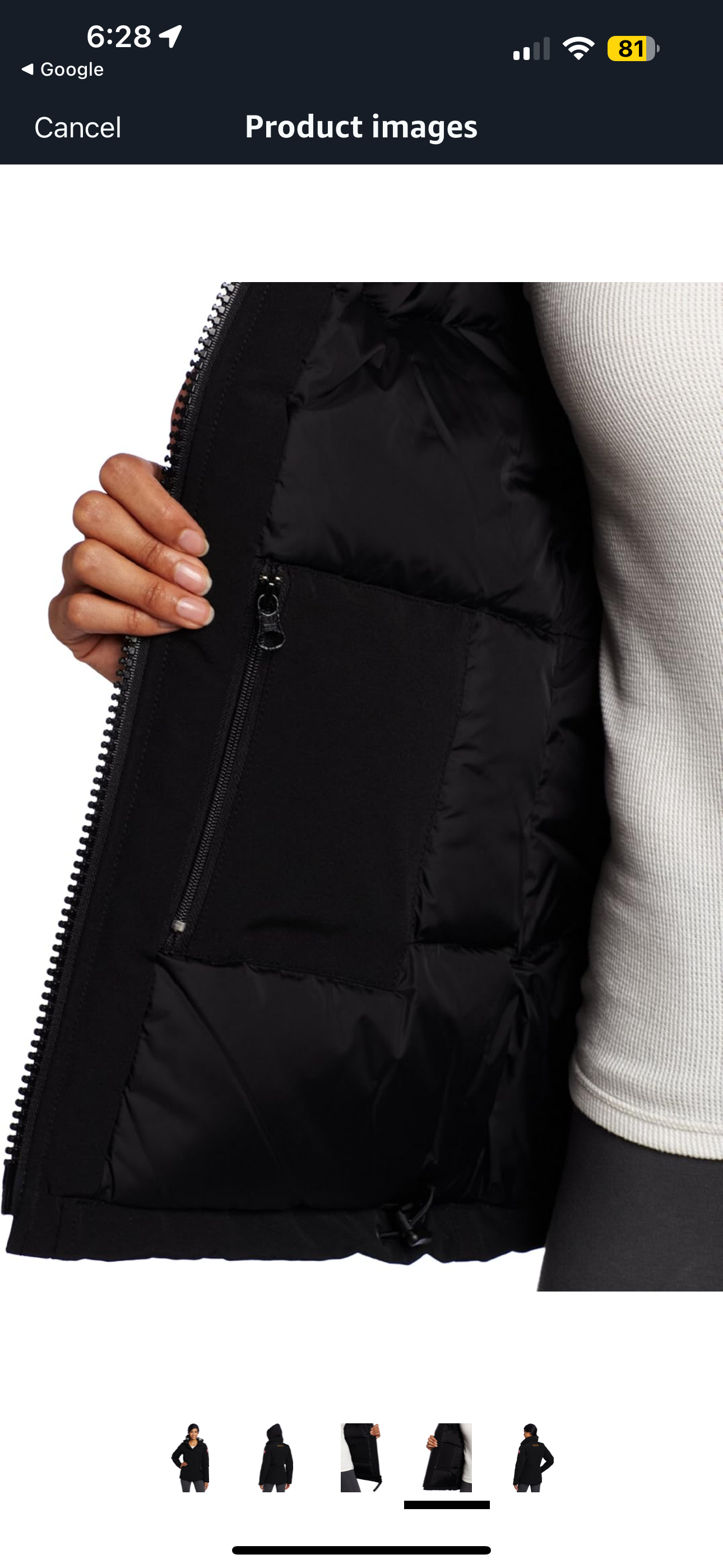 Nwot CANADA GOOSE Burnett Jacket Black 800 Fill Power White Duck Down - Large