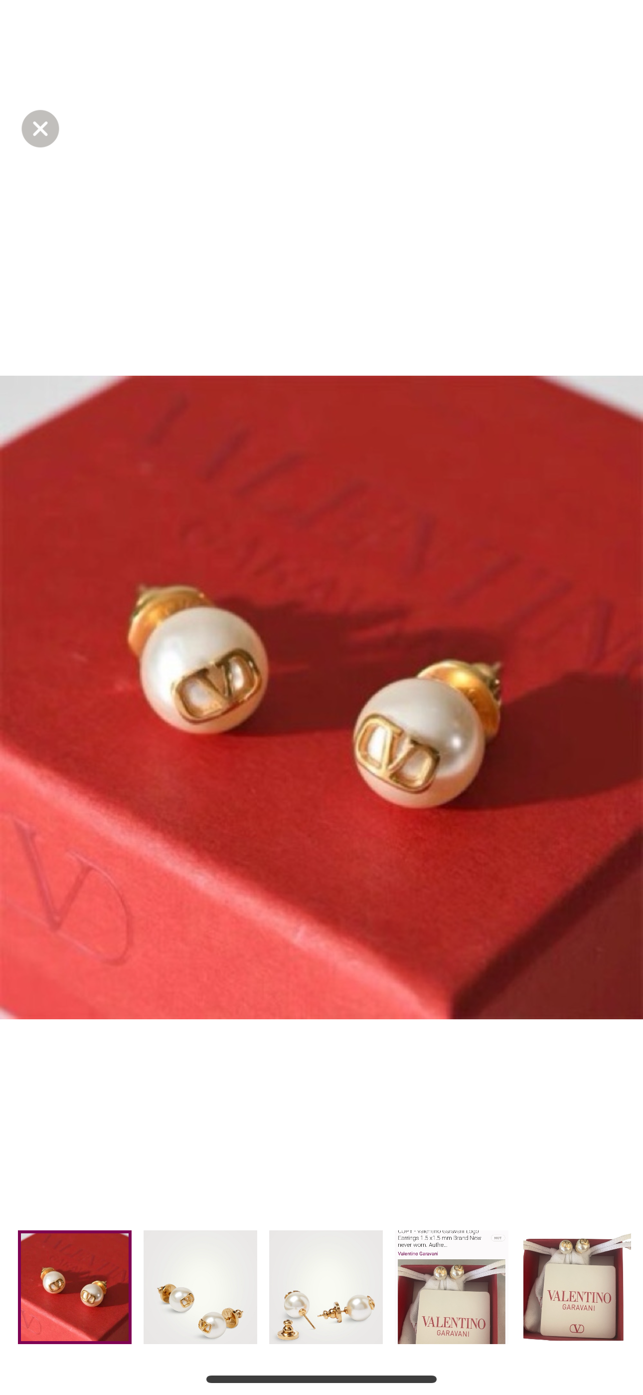 New authentic Valentino earrings