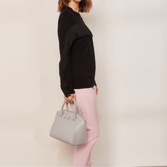 Like new worn once Ted Baker Aniebal Fringe and Ruffle Jumper