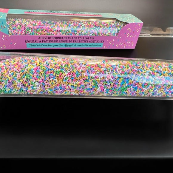 New hard to find the cake house sprinkle acrylic rolling pin