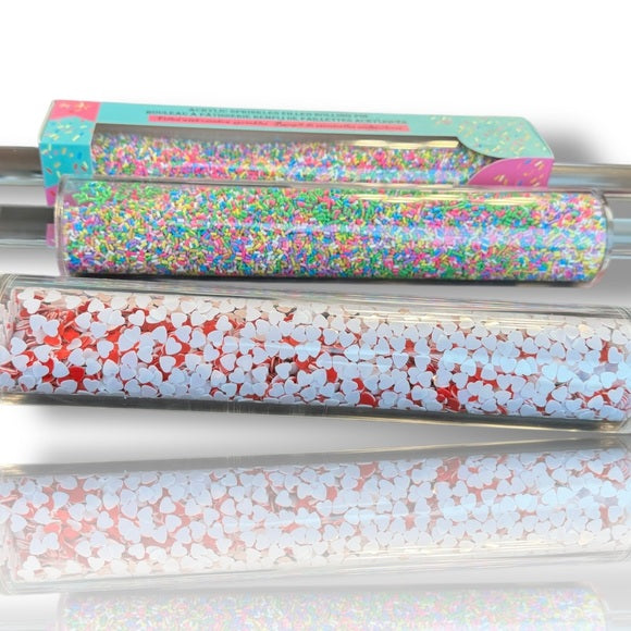 New hard to find the cake house sprinkle acrylic rolling pin