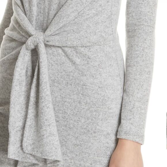 Free People Women's Ginger Tie-Waist Mini Long Sleeve Dress