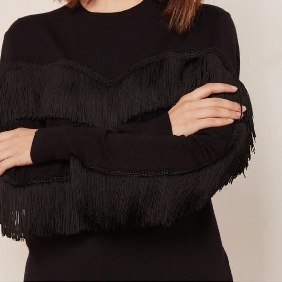 Like new worn once Ted Baker Aniebal Fringe and Ruffle Jumper