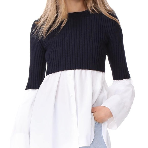 Kenzo Mixed Media Top
