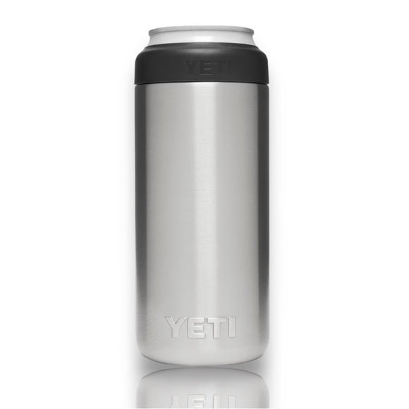 YETI Rambler Slim Can 12 oz Can Sleeve/Koozie, Insulated Stainless Steel