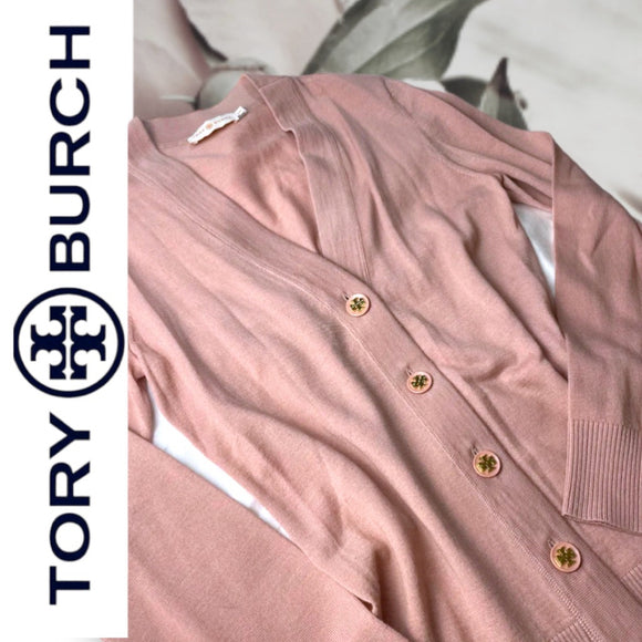 New Tory Burch Merino Wool Cardigan