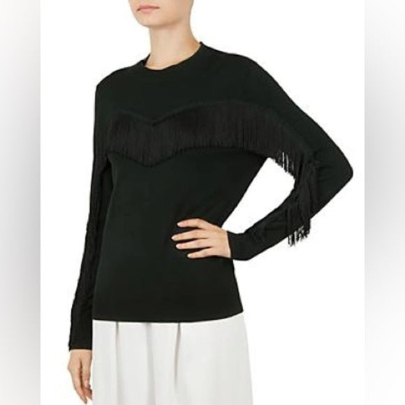 Like new worn once Ted Baker Aniebal Fringe and Ruffle Jumper