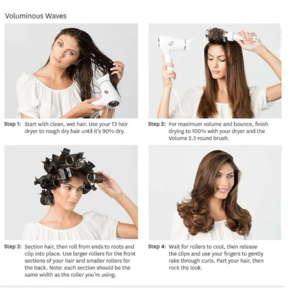 NewT3Volumizing Hot Rollers LUXE for Volume, Body, and Shine