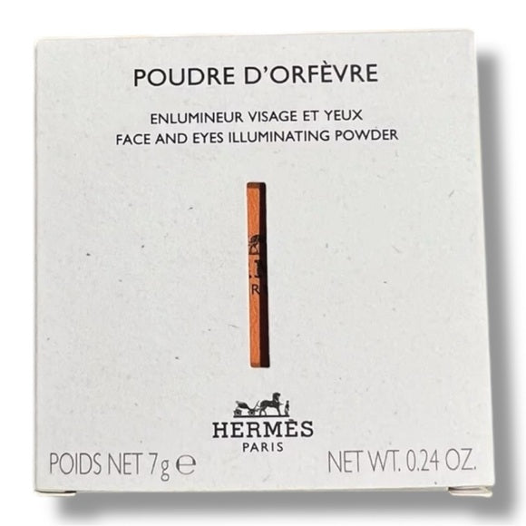 New authentic Hermes Face and eye illuminating powder - 01 Perrababrass