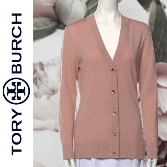 New Tory Burch Merino Wool Cardigan