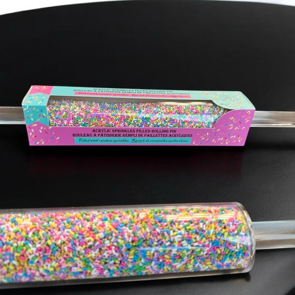 New hard to find the cake house sprinkle acrylic rolling pin