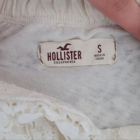 HOLLISTER white lace maxi skirt