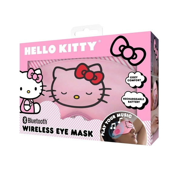New Hello Kitty Bluetooth Wireless Eye Mask - Cozy Plush Sleep Mask