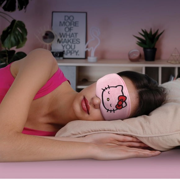 New Hello Kitty Bluetooth Wireless Eye Mask - Cozy Plush Sleep Mask