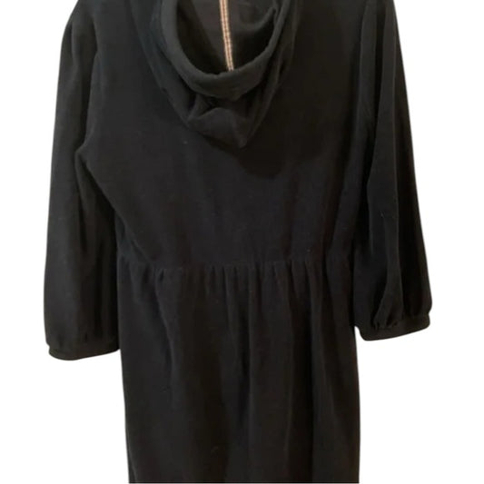 Authentic Burberry hooded short sleeve soft towel French terry dress