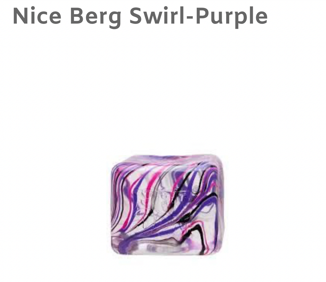 Nice Berg Swirl purple authentic
