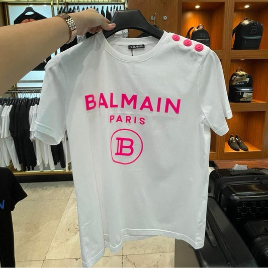 New authentic New with tags Hot pink Balmain t-shirt
