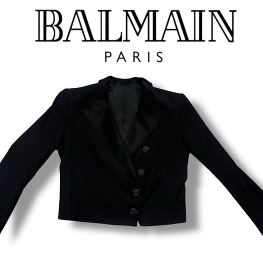 New vintage Balmain panther button blazer