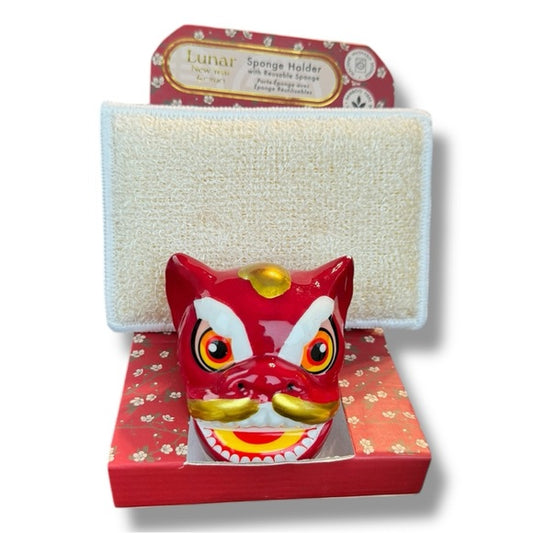 New dragon lion lunar new year sponge holder